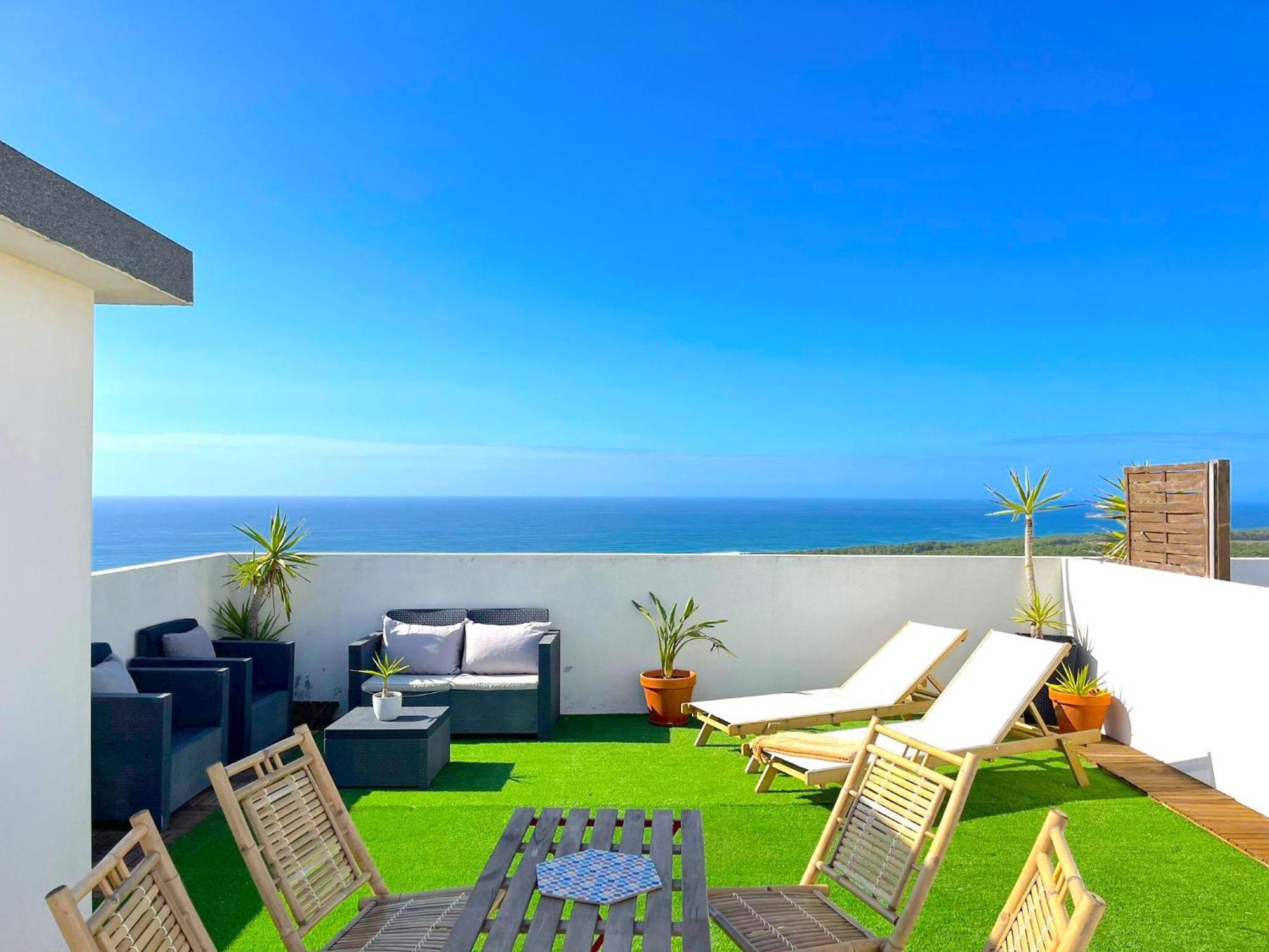 Nazare Boutique W Sea View And Private Rooftop Terace Bagian luar foto